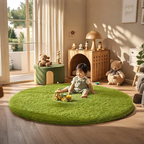Vista 184 de Ophanie - Alfombras para sala de estar, antideslizante y suave, de felpa grandes y peludas para dormitorio, peludas para niños y niñas, decoración
