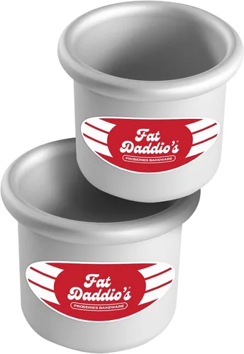 Vista 13 de Fat Daddio's Juego de moldes para pasteles redondos uniformes de aluminio anodizado de 4 niveles, profundidad de 2 pulgadas