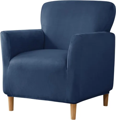 Vista 64 de Fundas estampadas para sillón de banquete fundas suaves para sillón de 1 pieza, fundas elásticas para silla de sala de estar, funda antideslizante