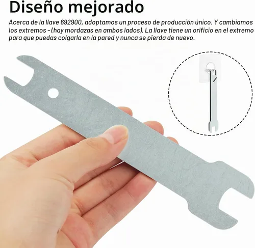 Vista 3 de Llave inglesa 692900 compatible con cable Porter 7335 7336 7424, paquete de 2