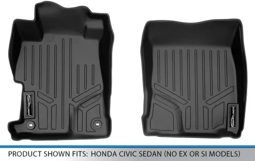 Vista 4 de MAXLINER - Juego de alfombrillas de primera fila para Honda Civic 2012-2015
