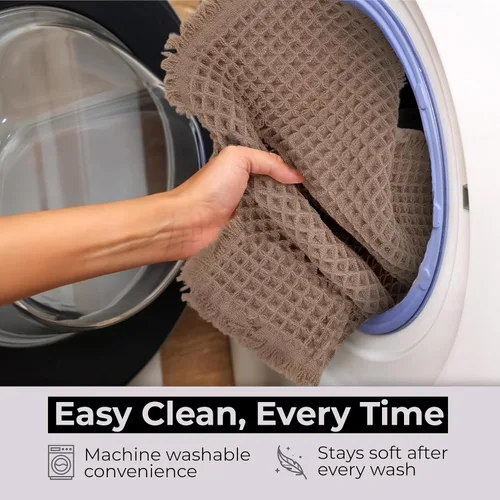 Vista 5 de Tapete de baño con tejido gofre, tapete de ducha, textura de punto tejido antideslizante, mate de baño neutro de 17 x 24 pulgadas, lavable a