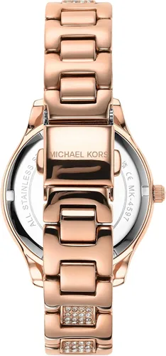 Vista 5 de Michael Kors Reloj de cuarzo Liliane para mujer con correa de acero inoxidable