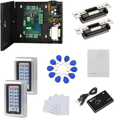 Vista 11 de Interior al aire libre instalar impermeable 1 puerta sistema de control de acceso lector de teclado de metal RFID código PIN abierto 600LBS