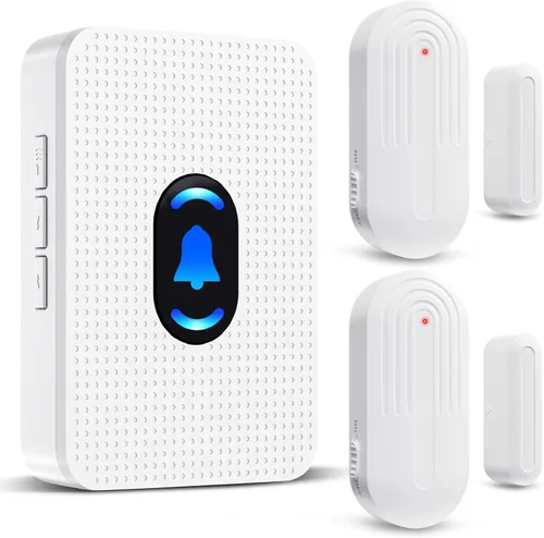 Vista 12 de Daytech Timbre Inalámbrico con Sensor de Puerta Timbre de Entrada con Alcance de 800 pies 20 Melodías 5 Niveles de Volumen Ajustable Timbre