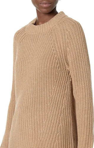 Vista 3 de Marca Tienda Goodthreads Suéter de algodón de ajuste relajado con cuello alto falso o cerrado para mujer