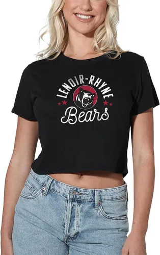 Vista 156 de Colección oficial de camisetas con diseño de mascota desgastada para mujer, color negro Grizzlies del estado de Adams