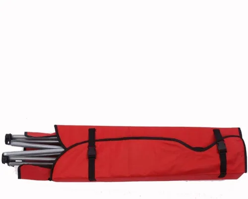 Vista 4 de Silla portátil con toldo – Asiento plegable ligero para actividades al aire libre, pesca, festivales y viajes, color rojo