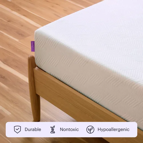 Vista 2 de Purple Colchón Flex tamaño individual, colchón de enfriamiento de 8 Blanco