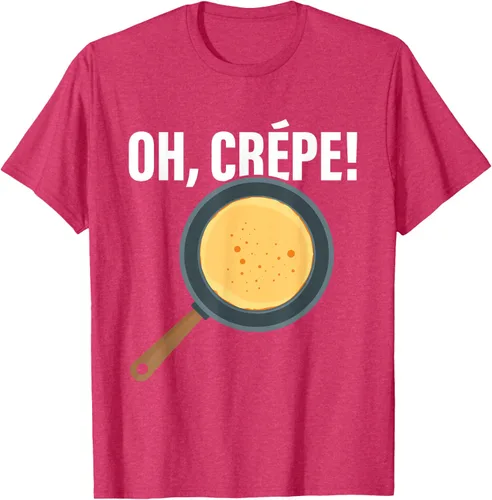 Vista 24 de Divertido juego de palabras "Oh, Crepe!" para crepes y pasteleros, Negro
