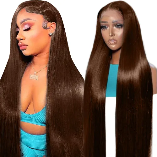 Vista 18 de Peluca de encaje frontal de cabello humano ondulada tipo body wave de 13x6. Peluca de cabello humano predepilada con cabello de bebé. Peluca