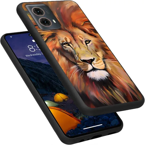 Vista 67 de Funda para Motorola Moto G Play 4G 2024, delgada y ligera, de silicona de TPU suave, color negro, ultrafina, para Motorola Moto G Play 4G 2024, Art