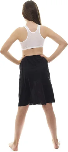 Vista 6 de Rosette Niñas Medio Slip - Sin Aferramiento - Material de Nylon - Negro