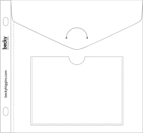 Vista 2 de American Crafts 380028 Big de vida del Proyecto Envelope páginas 6"x6" 5/PKG