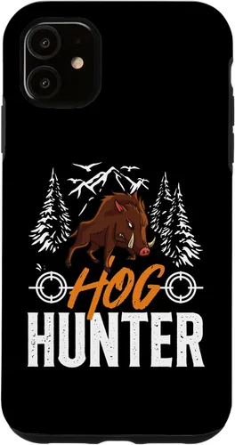 Vista 5 de Funda para iPhone 14 Hog Hunting Dog Gun Call Hunter Pigs Wild Javelina