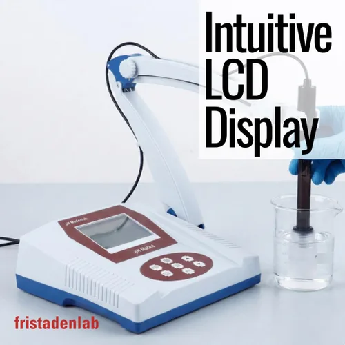 Vista 4 de Fristaden Lab Medidor de pH de sobremesa USA Company Electrodo 6621 para alimentos y frutas semi-blandos Alta precisión (0.01 pH) Soluciones