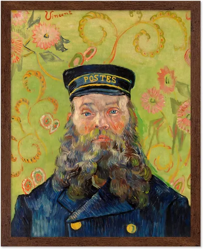 Vista 21 de Poster Master Póster clásico de Van Gogh, impresión impresionista vintage, regalo para artista, pintor, autorretrato, sombrero de paja, dibujo