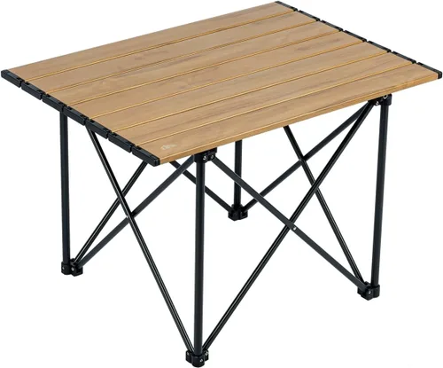 Vista 37 de iClimb - Mesa de camping ultraligera y compacta plegable con bolsa de transporte (color negro - L)