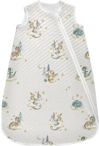Vista 35 de vvfelixl Saco de dormir para bebé, diseño de dinosaurios, divertido y brillante, para bebés de 0 a 6 meses