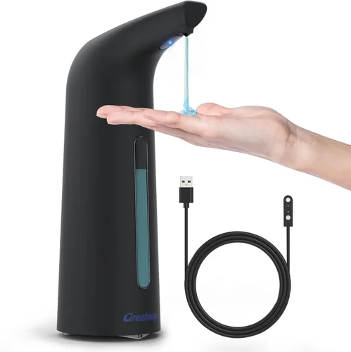 Vista 12 de Dispensador Automático Ajustable de Jabón Sin Contacto, Dispensador de Bomba de Jabón Líquido Sensor Sin Contacto con 4 Niveles Ajustables