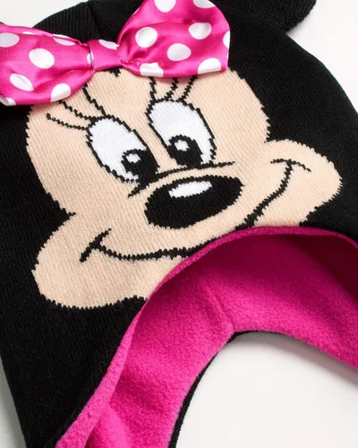 Vista 3 de Disney Girls Minnie Mouse and Vampirina Winter Hat and 2 Pair Mitten or Glove Set (ToddlerLittle Girl)