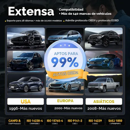 Vista 8 de THINKCAR Herramienta de diagnóstico del escáner OBD2, herramienta de escaneo de automóvil ThinkScan 689 con función de reinicio de 34, escáner