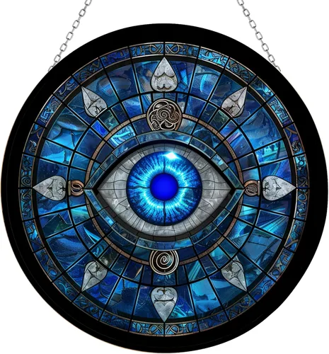Vista 14 de Anahata - Atrapasoles para colgar en la ventana, diseño de dragón gótico, dragón gótico, adornos de Navidad para amantes de la ficción, decoración