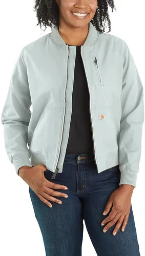 Vista 4 de Carhartt - Chaqueta Crawford estilo aviador para mujer Marrón Carhartt