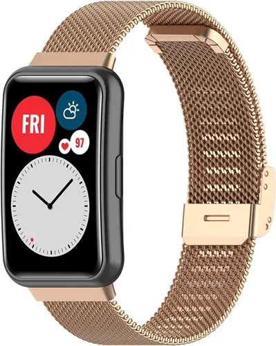 Vista 8 de Senter Correa de repuesto de acero inoxidable para reloj inteligente Huawei Watch Fit