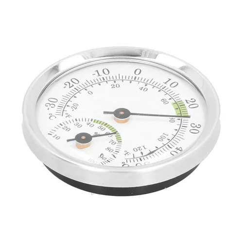 Vista 3 de Tipo de puntero higrómetro del termómetro del dial para el control de la humedad de la temperatura interior del invernadero del refrigerador