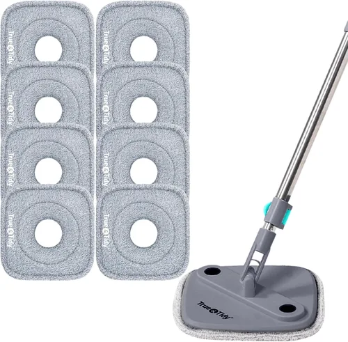 Vista 9 de Paquete de 6 repuestos de microfibra de 9 pulgadas de grosor para mopa y cubo TrueClean SPIN-800