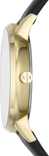 Vista 3 de A X Armani Exchange Reloj de mujer, reloj de tres manecillas para mujer con correa de acero inoxidable o cuero