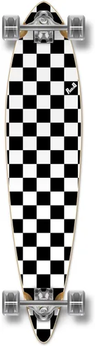 Vista 19 de Yocaher patineta, longboard de pintail pintado punked Negro