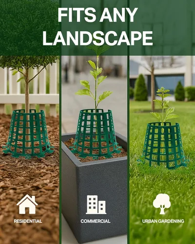 Vista 6 de Protectores de tronco de árbol para árboles jóvenes y árboles jóvenes, protectores de árboles, envolturas a prueba de animales contra ciervos