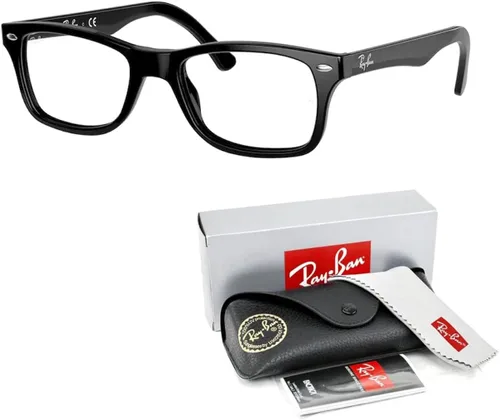 Vista 3 de Ray-Ban RX5228 - Lentes cuadrados para hombre y mujer + paquete con kit de gafas de diseñador iWear