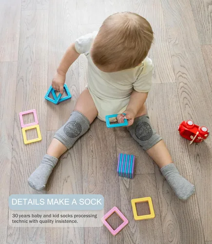 Vista 4 de Simply Kids Calcetines para bebé con puños (9 pares) para niños de 6 meses a 7 años