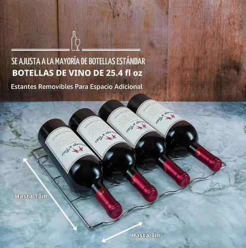 Vista 6 de Schmecke - Refrigerador de vino con compresor de 24 botellas con cerradura Gran bodega independiente Refrigerador de vino digital 41f-64f