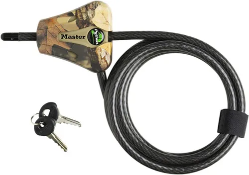 Vista 10 de Master Lock Python Trail Camera cable de seguridad camuflado ajustable, 8418KADCAMO-TMB