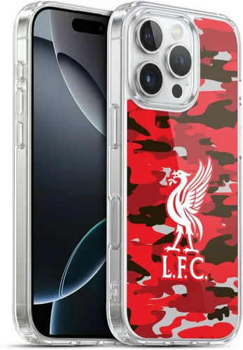 Vista 248 de Head Case Designs Funda de gel con licencia oficial del Liverpool Football Club Away Colourways Crest Camou [protección de grado militar] compatible