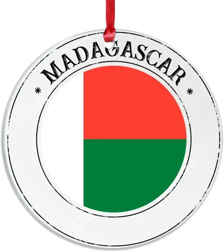 Vista 9 de Bandera de Hungría, adornos para árbol de Navidad, bandera nacional de Hungría, decoración de Navidad, adorno acrílico, recuerdo de Navidad, amantes