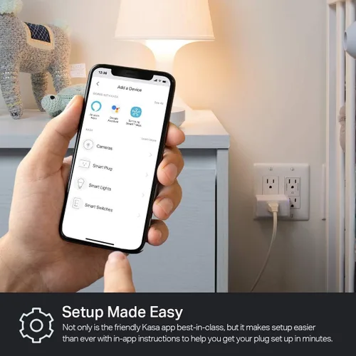 Vista 12 de Kasa - Enchufe inteligente de TP-Link, toma Wi-Fi para el hogar inteligente funciona con Alexa, Echo, Google Home e IFTTT, no requiere concentrador