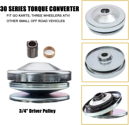 Vista 2 de Embrague del conductor del convertidor de par de la serie 30 3/4" diámetro interior Go Kart para Comet 219552 5957