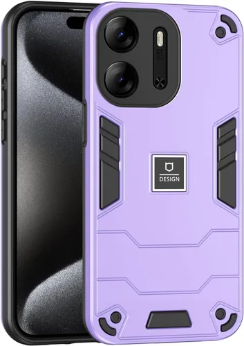 Vista 286 de Funda compatible con Redmi A1, compatible con Redmi A2 2 en 1 [PC dura + TPU], funda de teléfono negra