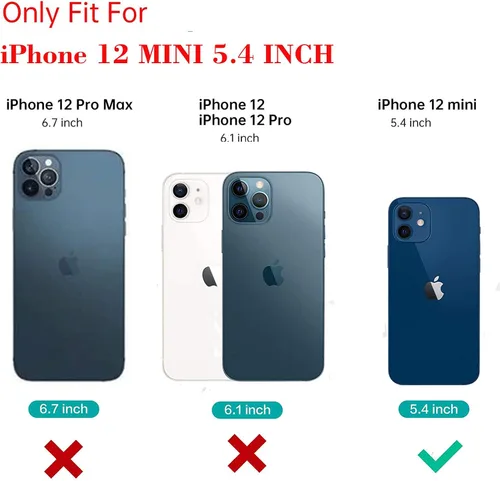 Vista 4 de Funda magnética para iPhone 12 Mini de 5.4 pulgadas, compatible con carga MagSafe, TPU suave, delgada, a prueba de golpes, bonita funda protectora