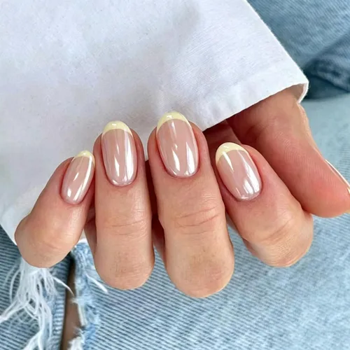 Vista 11 de Uñas postizas medianas a presión, color marrón, 24 unidades Color-3Color-3)