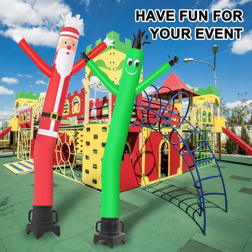 Vista 8 de MOUNTO Marioneta voladora de bailarín de 2,44 m con ventilador (Papá Noel)