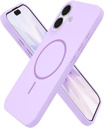 Vista 79 de Oakxco Funda de Silicona Mag Safe para iPhone 12 Pro Max, Funda Magnética Delgada y Fina Compatible con Carga Inalámbrica MagSafe, Bonita Funda