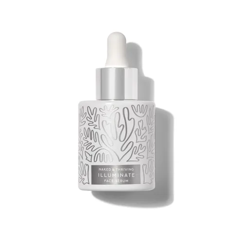 Vista 2 de Naked & Thriving Illuminate BC+ - Suero facial Ácido hialurónico, vitamina C, Bakuchiol Cuidado de la piel orgánico, vegano y derivado