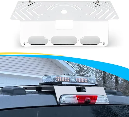 Vista 10 de TOPOWN Soporte de cabina de barra de luz sin taladro de metal para Ford F-150 (2015+) para Ford F-250-F-550 (2017+), apto para barra de luz