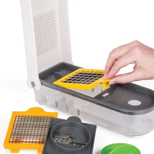 Vista 3 de Prepworks de Progressive Dicer Spiralizer Veggie Chopper, Blanco